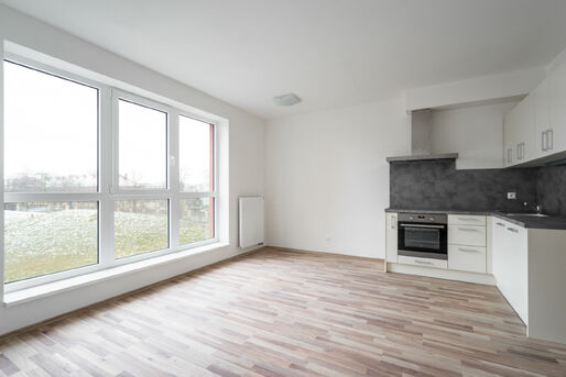 Prostorn&yacute; byt 1+kk s parkovac&iacute;m st&aacute;n&iacute;m, 34 m2