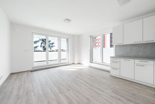 Nov&yacute; byt 2+kk s balkonem a parkovac&iacute;m st&aacute;n&iacute;m, 47 m2